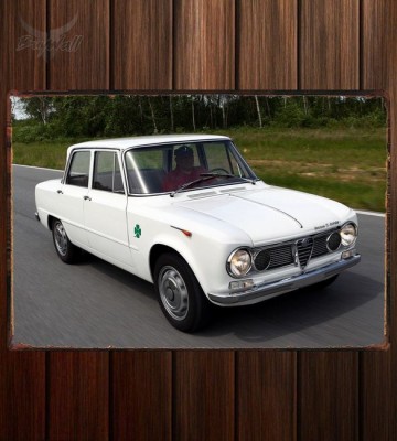 Металлическая табличка Alfa Romeo Giulia 1600 Ti Super (105)